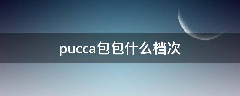 pucca包包什么档次 pu包为什么价格差别这么大