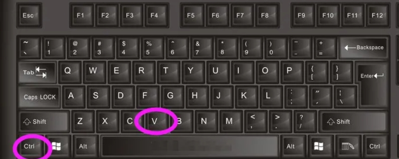 ctrl+v键是什么意思 Ctrl V什么意思