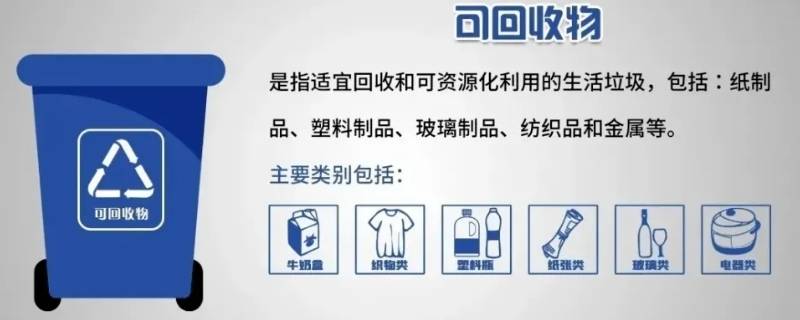 什么是可回收物 什么是可回收物列举五条可回收物类别