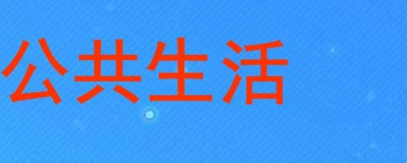 公共生活与私人生活的区别（公共生活和私人生活的区别）