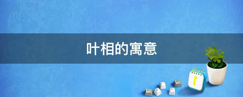 叶相的寓意（叶公的寓意）