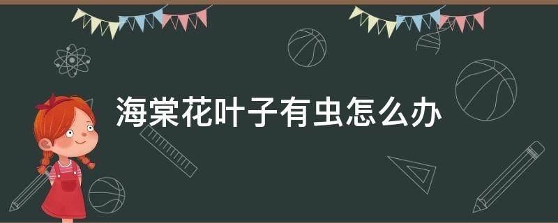 海棠花叶子有虫怎么办 海棠花的叶子上有很多虫子怎么办