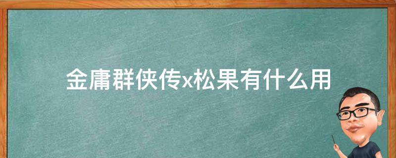 金庸群侠传x松果有什么用 金庸群侠传x 松鼠