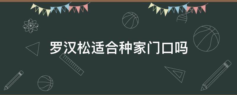 罗汉松适合种家门口吗 罗汉松适不适合种家门口