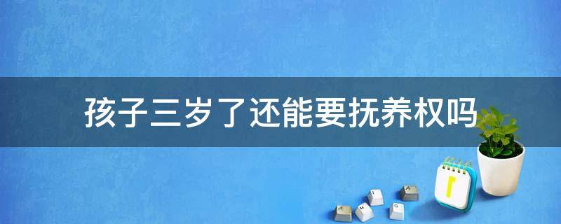 孩子三岁了还能要抚养权吗 三岁以后孩子抚养权好要吗