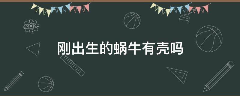 刚出生的蜗牛有壳吗 刚出生的蜗牛有没有壳