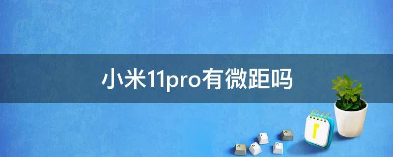 小米11pro有微距吗 小米11pro支持微距吗