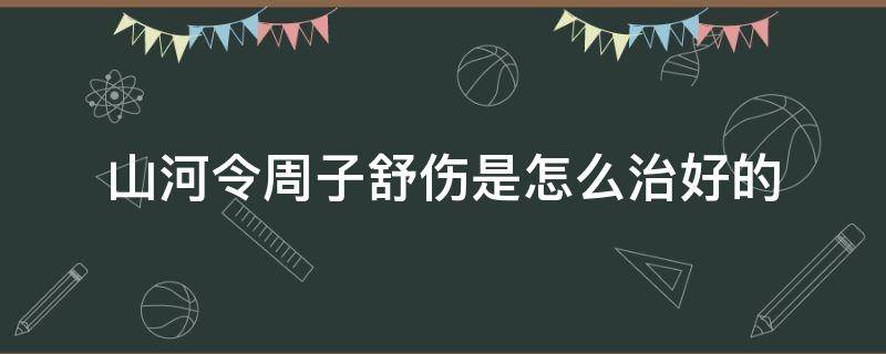 山河令周子舒伤是怎么治好的 山河令周子舒伤治好了吗