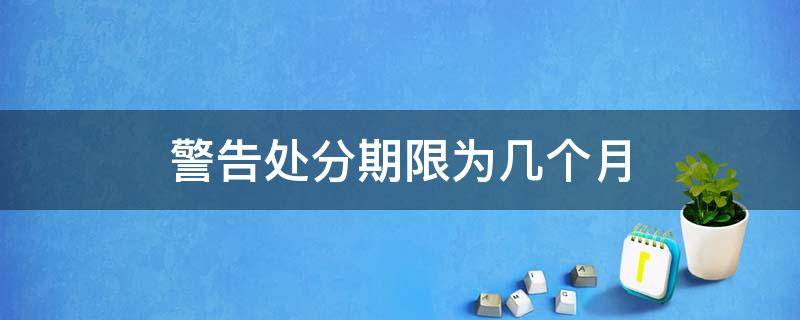 警告处分期限为几个月 教师警告处分期限为几个月