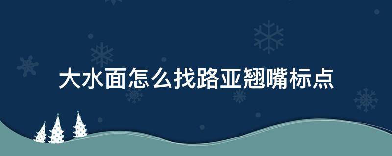 大水面怎么找路亚翘嘴标点（大湖面路亚翘嘴标点选择技巧）