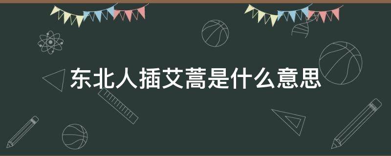 东北人插艾蒿是什么意思 端午节东北人插艾蒿是什么意思