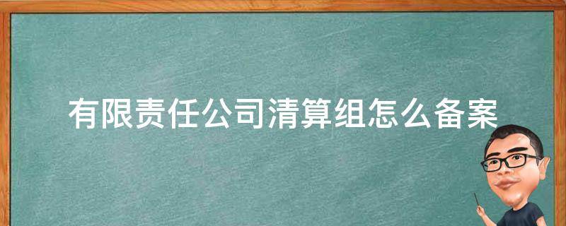 有限责任公司清算组怎么备案 什么叫清算组备案