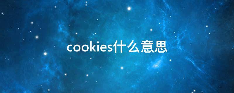 cookies什么意思 cookies什么意思啊怎么读