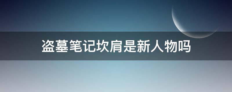 盗墓笔记坎肩是新人物吗（盗墓笔记坎肩百度百科）