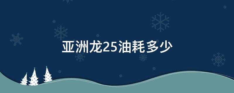 亚洲龙2.5油耗多少 亚洲龙2.5油耗多少真实油耗