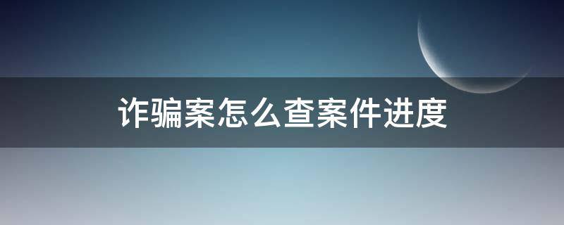 诈骗案怎么查案件进度（诈骗案怎么查案件进度的时候输入验证码登录不成功）