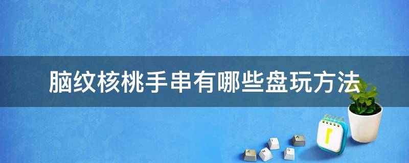 脑纹核桃手串有哪些盘玩方法（脑纹桃核手串怎么盘效果最佳）