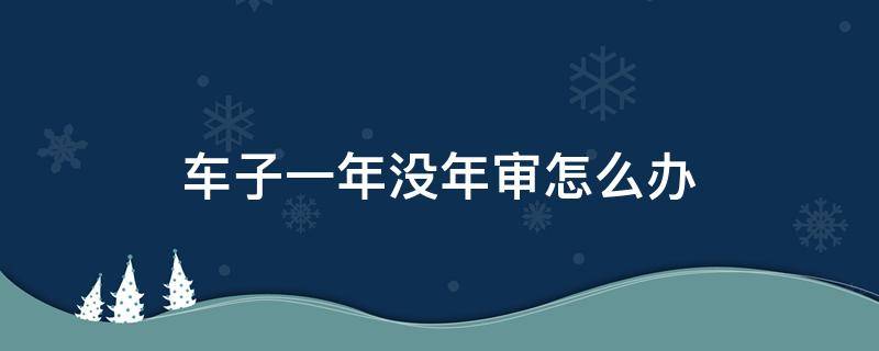 车子一年没年审怎么办（车辆年审过了一年没有年审了怎么办）