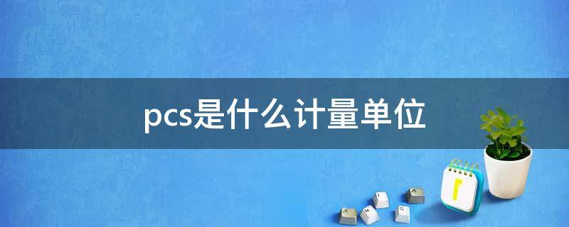 pcs是什么计量单位 pcs是什么计量单位怎么读