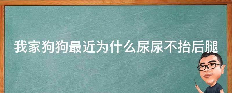 我家狗狗最近为什么尿尿不抬后腿（小狗撒尿不会抬腿）