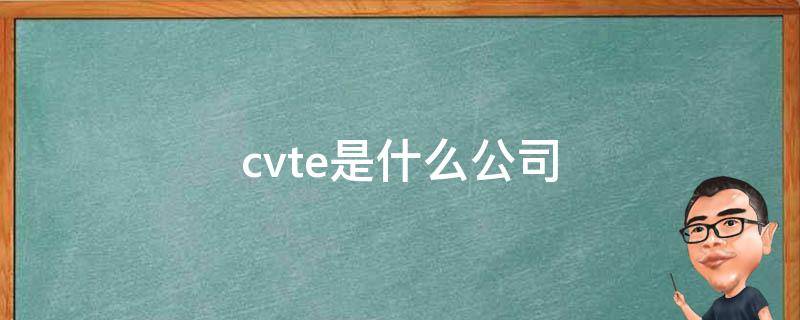 cvte是什么公司（cvte是什么公司工资如何）