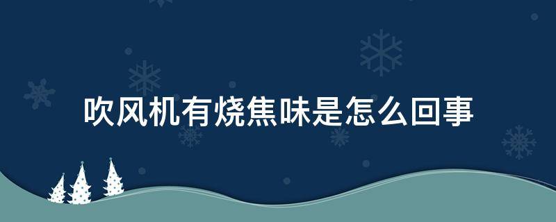 吹风机有烧焦味是怎么回事 为什么吹风机有烧焦味