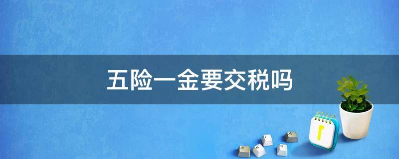 五险一金要交税吗 没有五险一金要交税吗