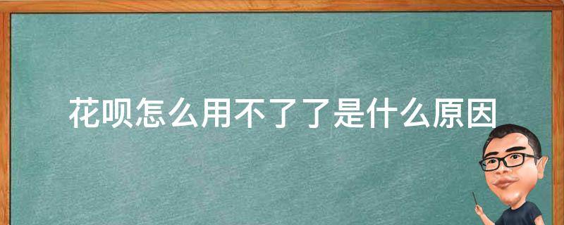 花呗怎么用不了了是什么原因 花呗用不了怎么办