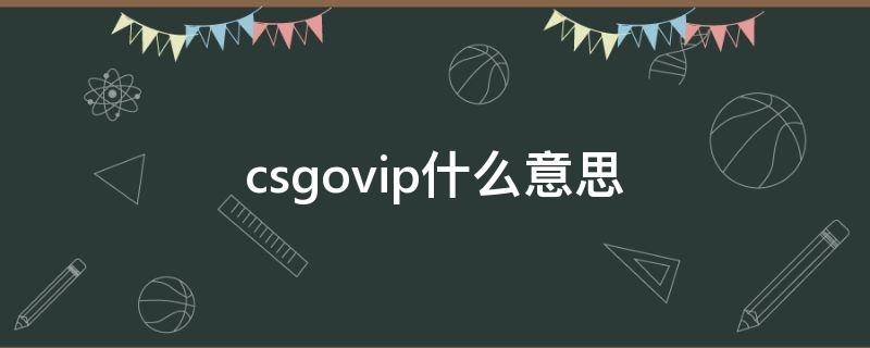 csgovip什么意思 csgovip英文怎么说