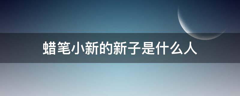 蜡笔小新的新子是什么人（蜡笔小新新子到底是谁）