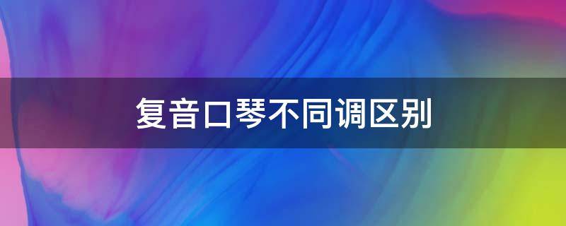 复音口琴不同调区别（复音口琴哪个调最常用）