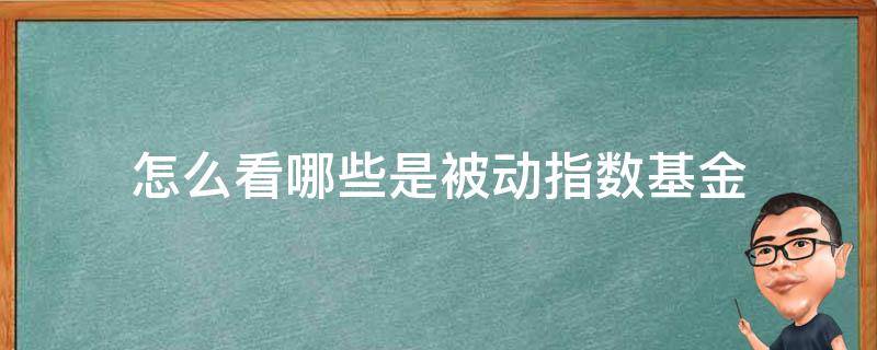 怎么看哪些是被动指数基金（怎么看指数基金是主动型还是被动型）