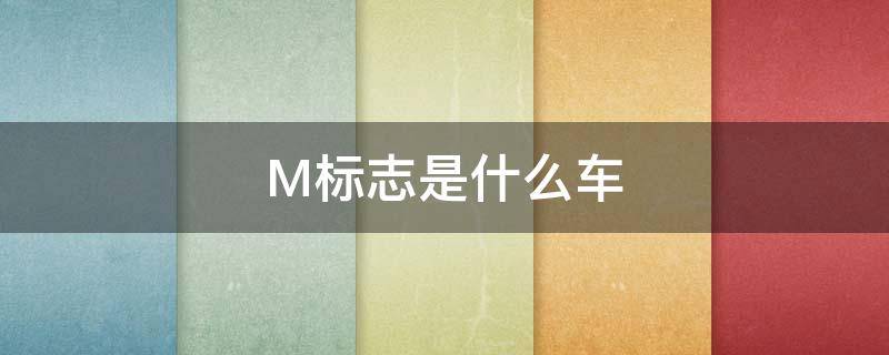 M标志是什么车 方向盘m标志是什么车