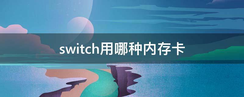 switch用哪种内存卡（switch用什么类型内存卡）