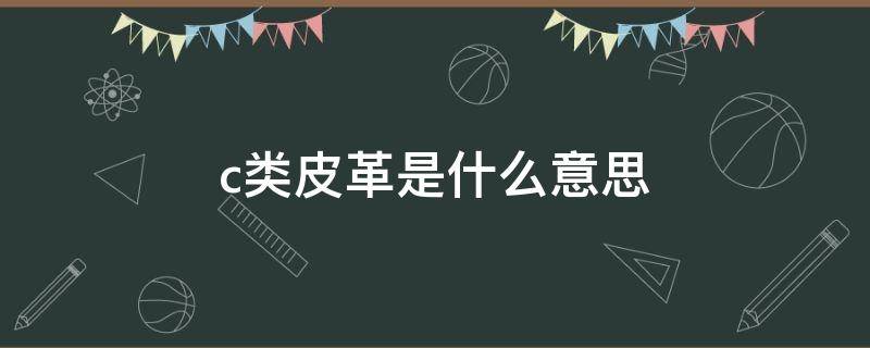 c类皮革是什么意思 真皮c类是什么皮