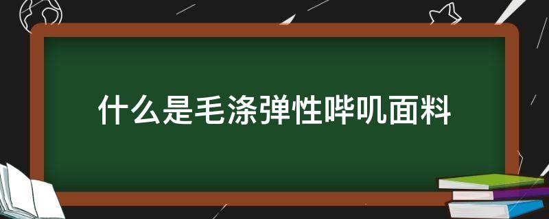 什么是毛涤弹性哔叽面料 纯毛哔叽面料