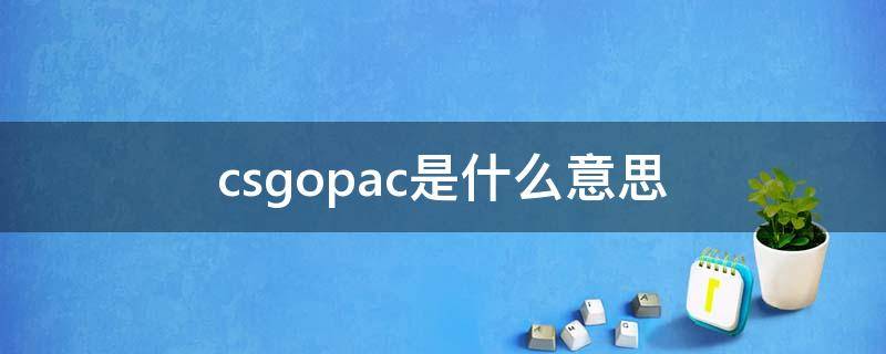 csgopac是什么意思（完美csgopac是什么意思）