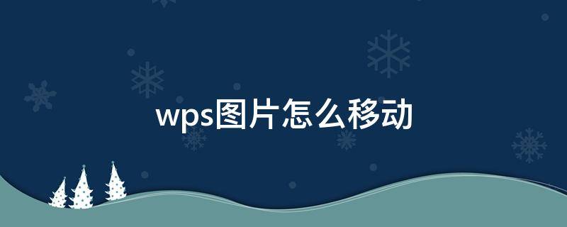 wps图片怎么移动 wps图片怎么移动到下一页