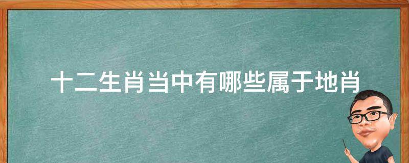 十二生肖当中有哪些属于地肖（十二生肖当中有哪些属于地肖的）