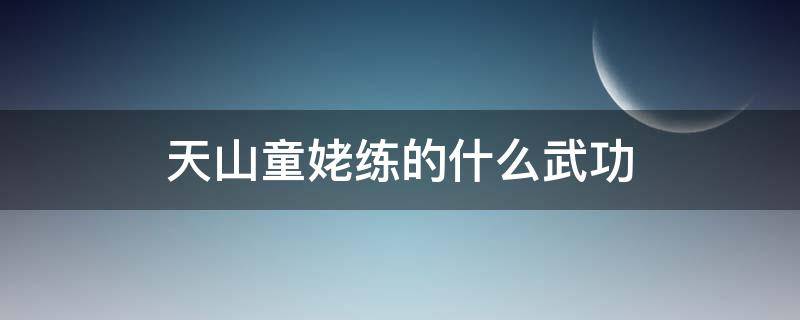 天山童姥练的什么武功 天山童姥武功如何