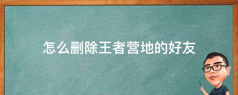 怎么删除王者营地的好友（怎样删除王者营地中的好友）