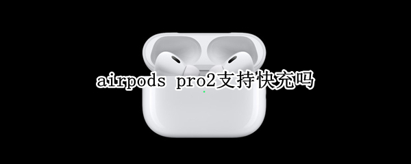 airpods pro2支持快充吗