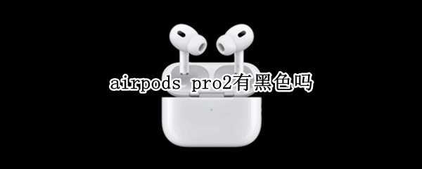 airpods pro2有黑色吗