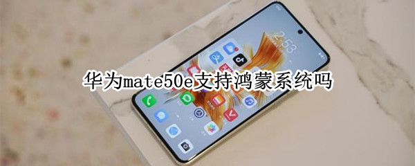 华为mate50e支持鸿蒙系统吗（mate40e是不是鸿蒙系统）