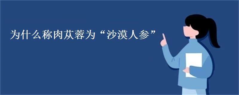 为什么称肉苁蓉为沙漠人参 “沙漠人参”之称的苁蓉,寄生在哪种植物根部