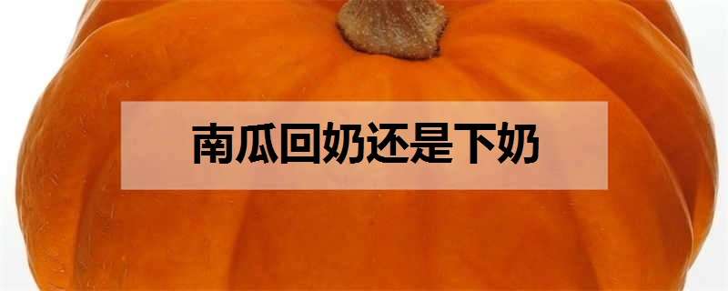 南瓜回奶还是下奶（坐月子禁止吃的12种蔬菜）