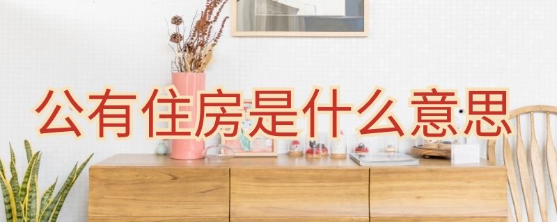 公有住房是什么意思（公有住房是什么意思啊）