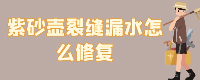 紫砂壶裂缝漏水怎么修复 紫砂茶杯裂缝漏水如何处理