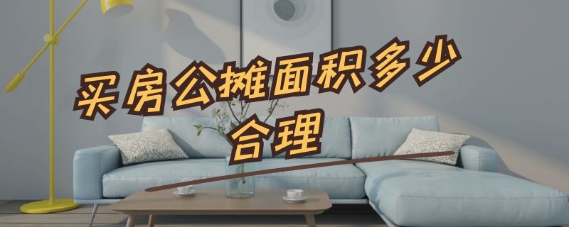 买房公摊面积多少合理（买房公摊面积合理吗）