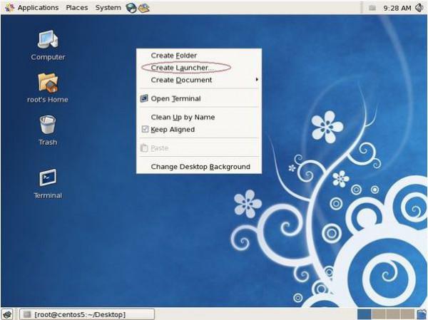 centos如何安装桌面快捷方式?